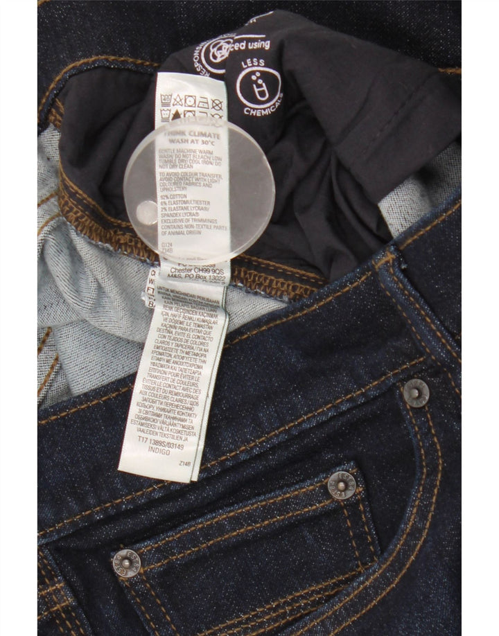 Marks & Spencer Mens Slim Jeans W38 L29 Navy Blue Cotton