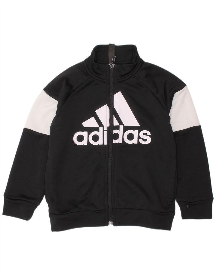Γραφική φόρμα ADIDAS Boys Top Jacket 4-5 Years Black Colourblock