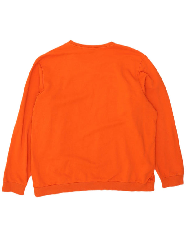Ανδρικό γραφικό φούτερ Adidas Jumper 2XL πορτοκαλί βαμβακερό