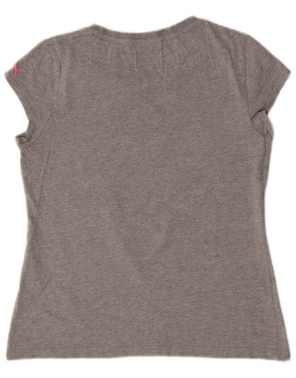 Γυναικείο γραφικό μπλουζάκι Puma Top UK 14 Medium Grey
