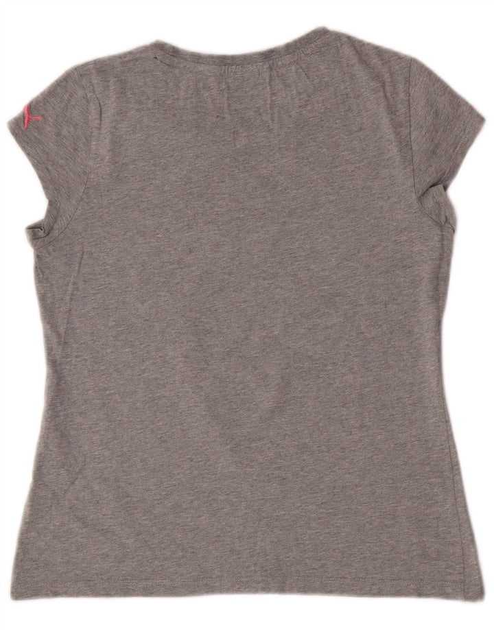 Γυναικείο γραφικό μπλουζάκι Puma Top UK 14 Medium Grey