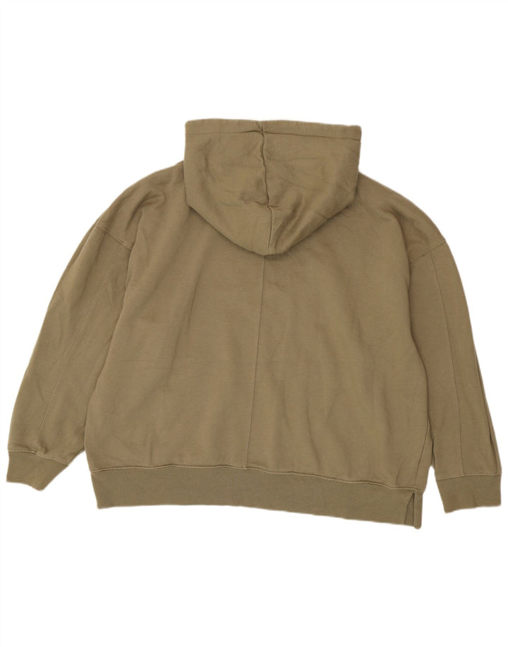 Topshop Γυναικείο Hoodie Jumper UK 12 /14 Μεσαίο πολυεστέρας χακί