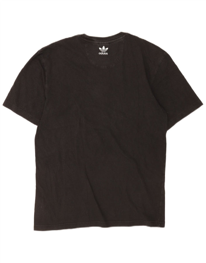 Ανδρικό T-Shirt Adidas Top Μικρό μαύρο βαμβακερό