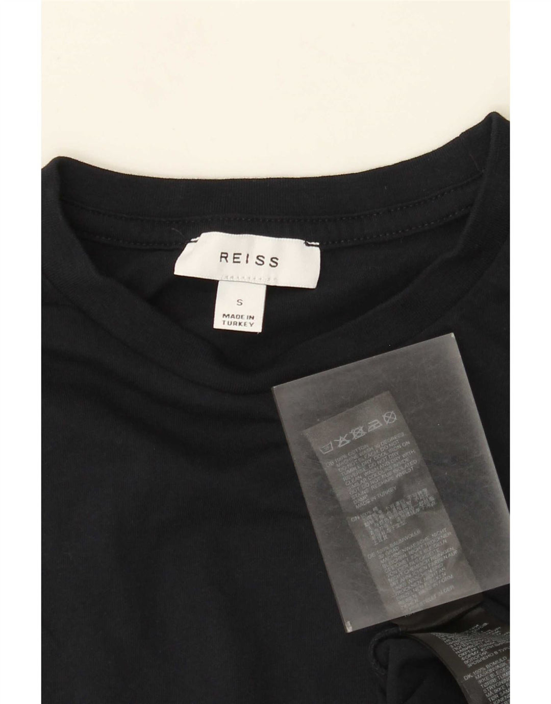 Ανδρικό T-Shirt Reiss Top Μικρό Navy Blue από βαμβάκι