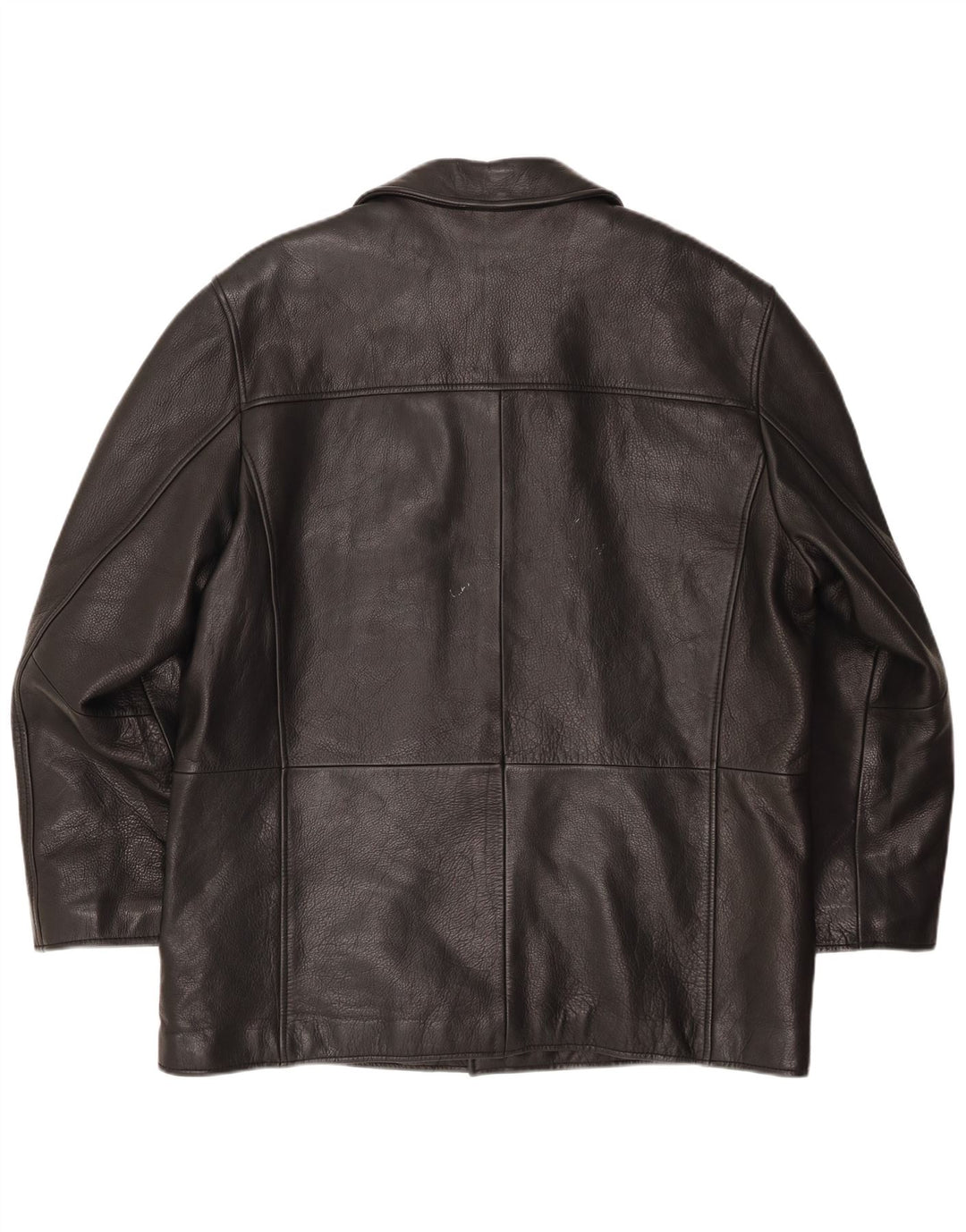 VINTAGE Ανδρικό Δερμάτινο Μπουφάν UK 46 3XL Μαύρο Δερμάτινο