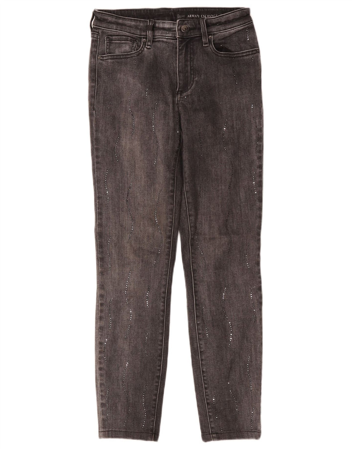 Armani Exchange Γυναικείο Τζιν Super Skinny W25 L26 Γκρι