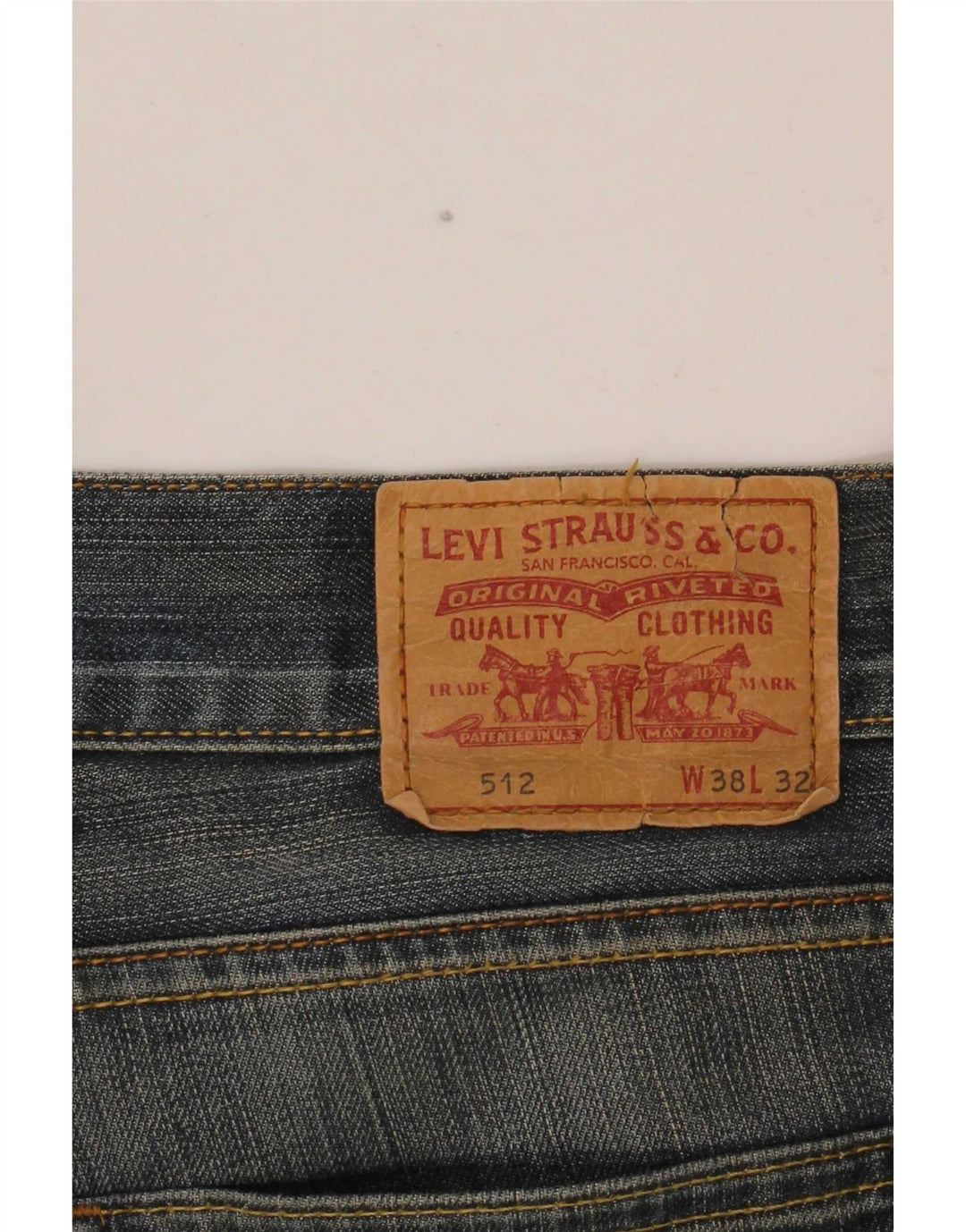 Levi's Mens 512 Bootcut Jeans W38 L32 Blue