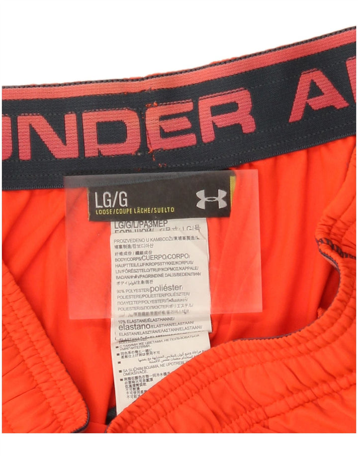 Ανδρικό αθλητικό σορτς Under Armour μεγάλο πορτοκαλί πολυεστέρα