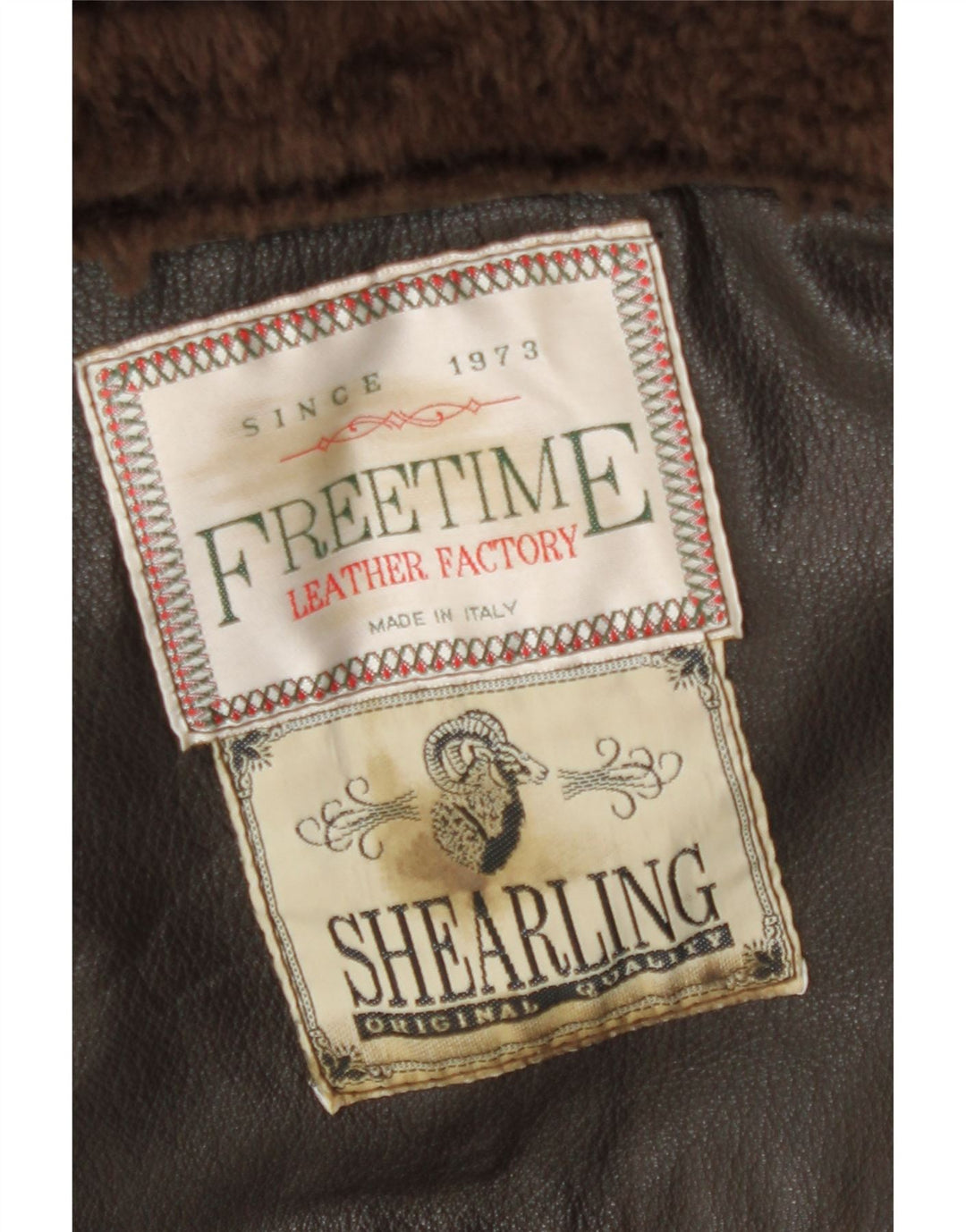 Vintage Ανδρικό Shearling Jacket UK 42 XL Brown Shearling