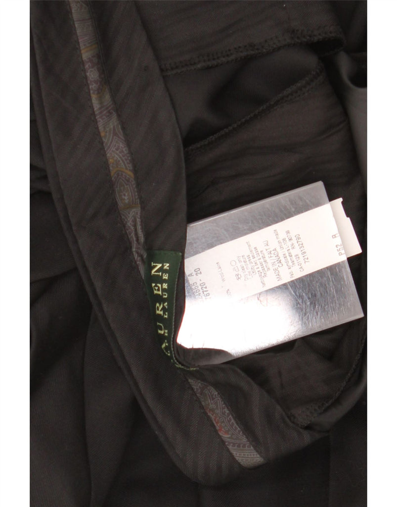 RALPH LAUREN Mens Slim Suit Trousers  W52 L38 Black Wool Vintage Ralph Lauren and Second-Hand Ralph Lauren from Messina Hembry 