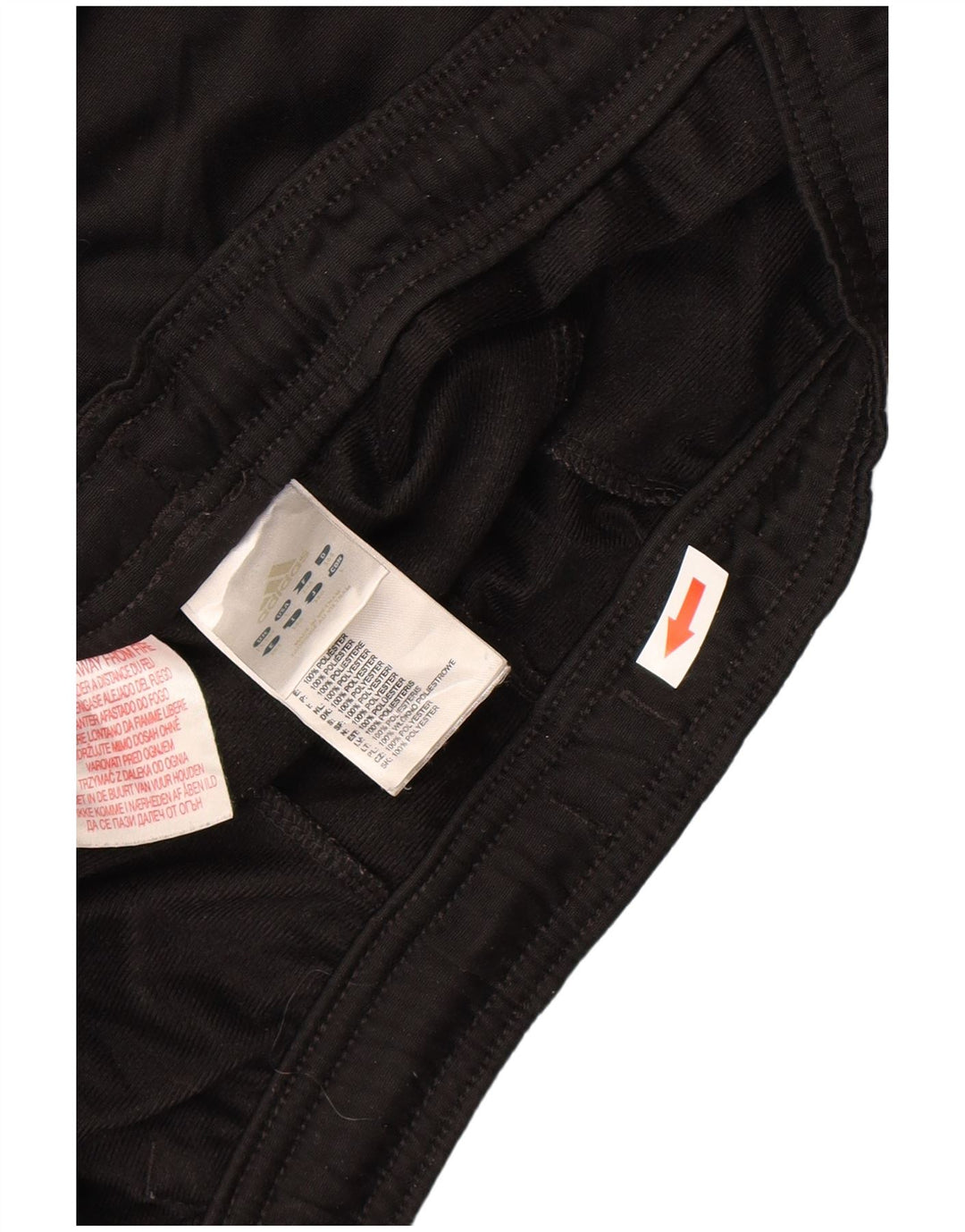 Παντελόνι αθλητικής φόρμας Adidas Boys 13-14 ετών Μαύρο Colourblock Polyester