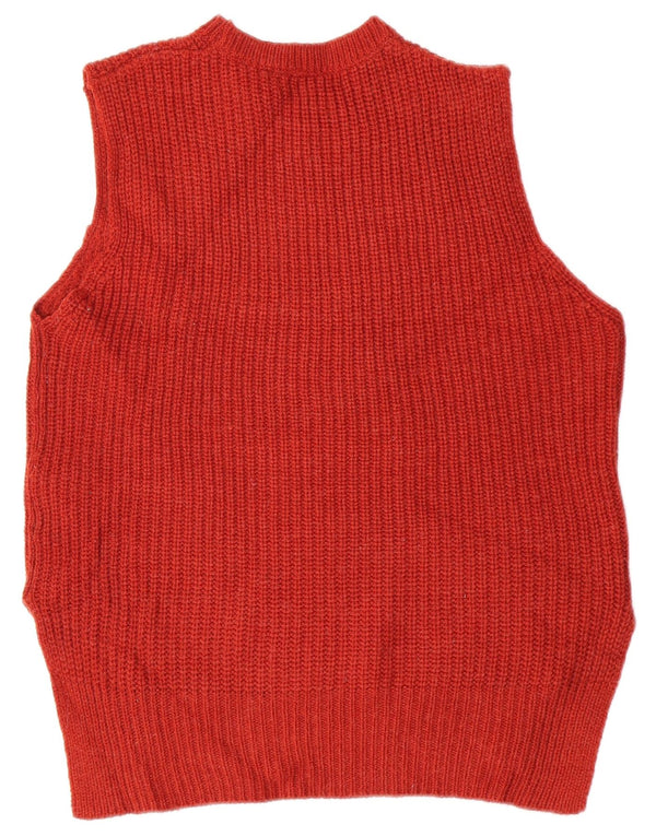 Marks & Spencer Γυναικείο γιλέκο Tank Top UK 14 Large Burgundy Acrylic