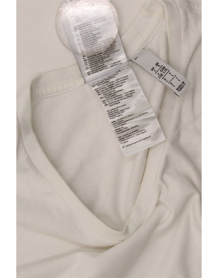 Ανδρικό T-Shirt Adidas Top μεγάλο λευκό βαμβακερό