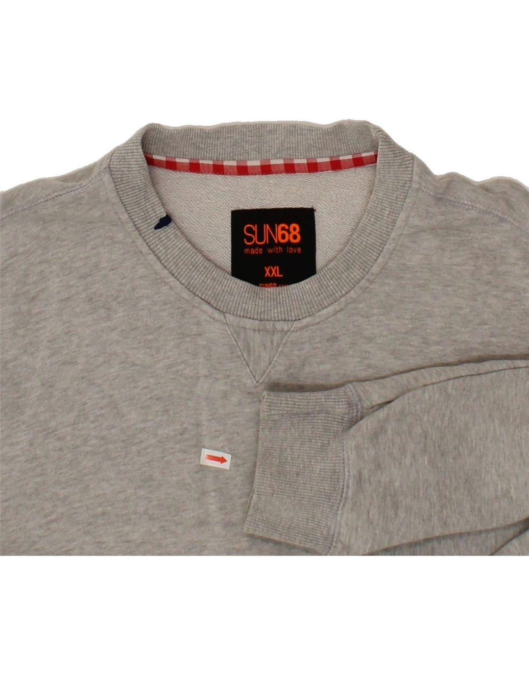 SUN68 Mens Sweatshirt Jumper 2XL Grey Cotton Vintage Sun68 and Second-Hand Sun68 from Messina Hembry 