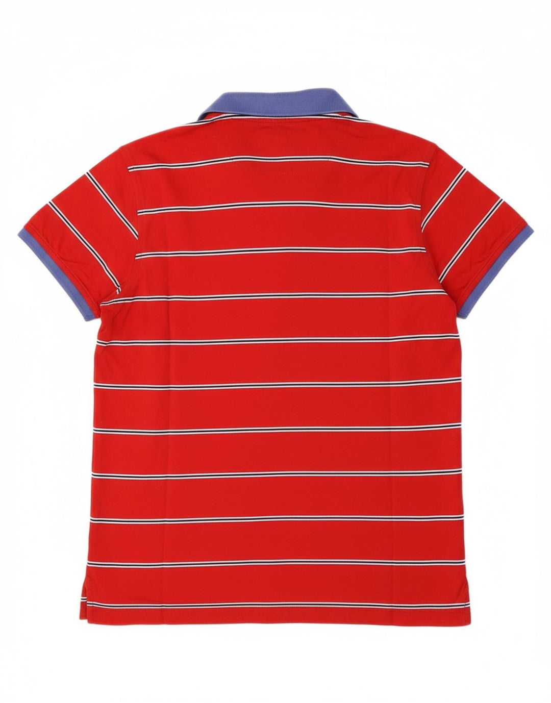 HARMONT & BLAINE Mens Polo Shirt Medium Red Striped Cotton