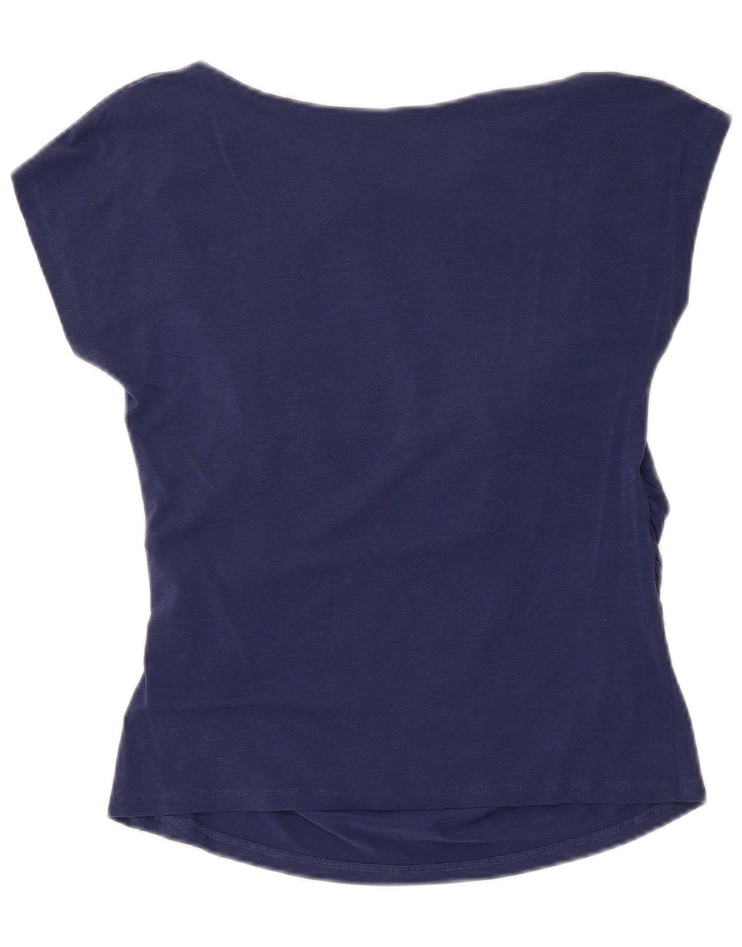 Max Mara Γυναικείο T-Shirt Top UK 12 Medium Navy Blue Lyocell