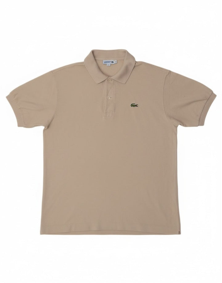 Ανδρικό πουκάμισο πόλο Lacoste, νούμερο 4, βαμβακερό μεσαίο υπόλευκο