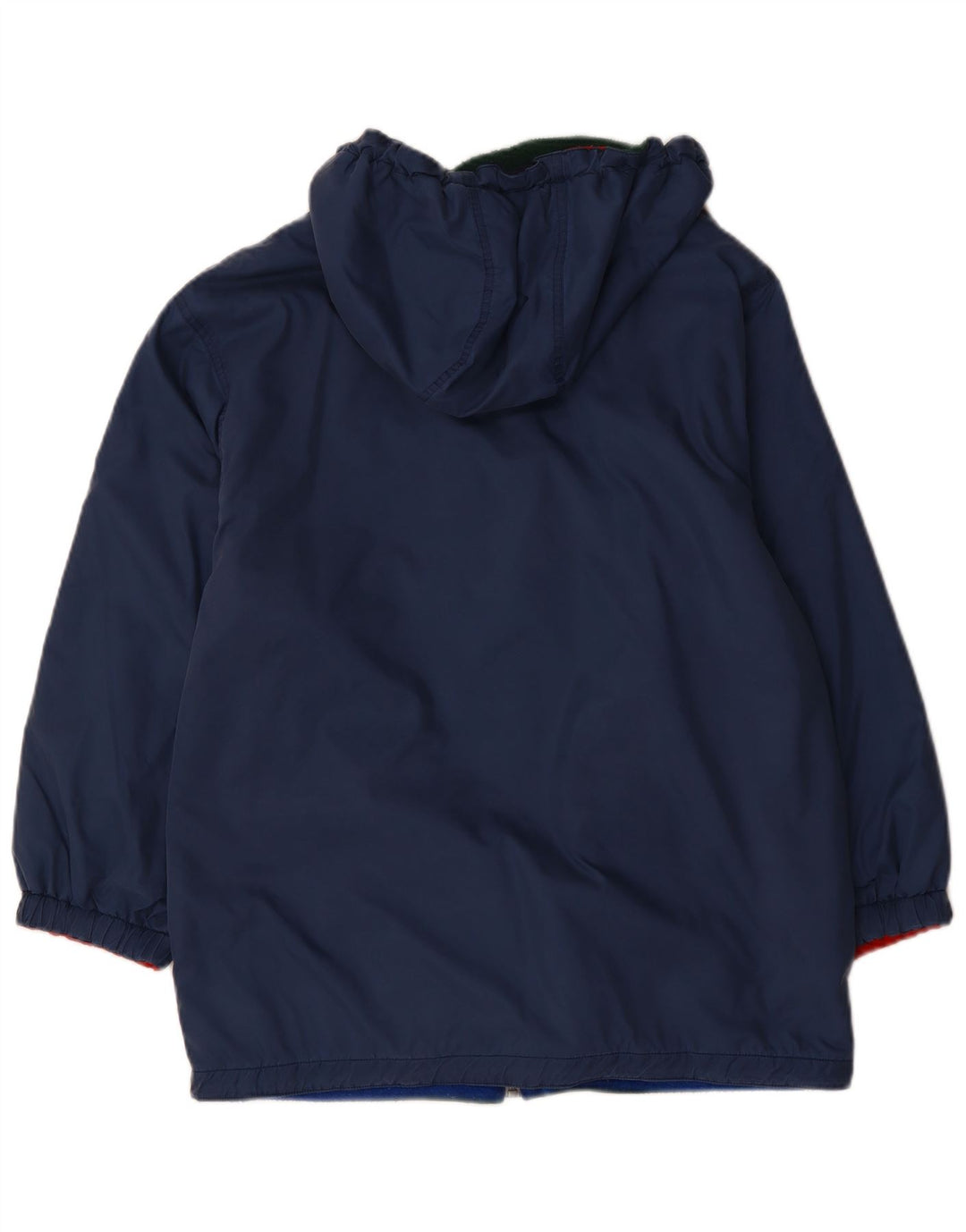 VINTAGE Γυναικείο αναστρέψιμο μπουφάν με κουκούλα UK 12 Medium Navy Blue