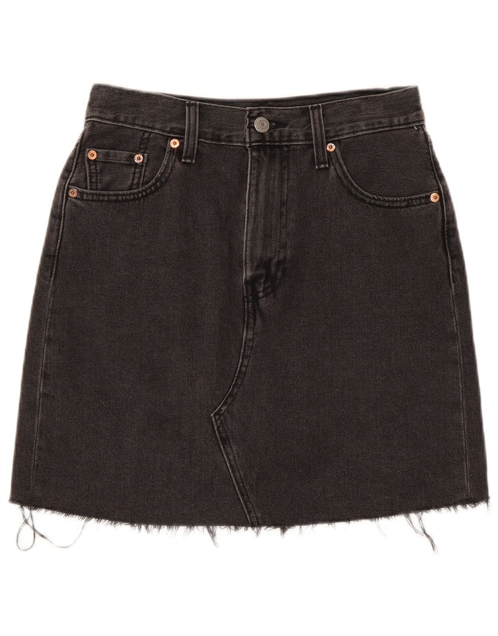 Γυναικεία Τζιν Φούστα Levi's W26 Μικρή Γκρι Βαμβακερή