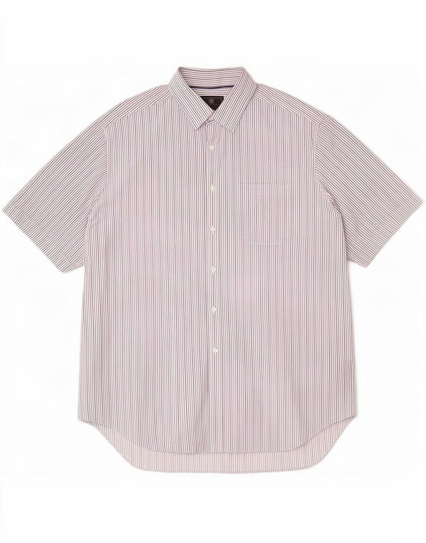 Marks & Spencer Ανδρικό κοντομάνικο πουκάμισο 17 1/2 44/45 XL Λευκό