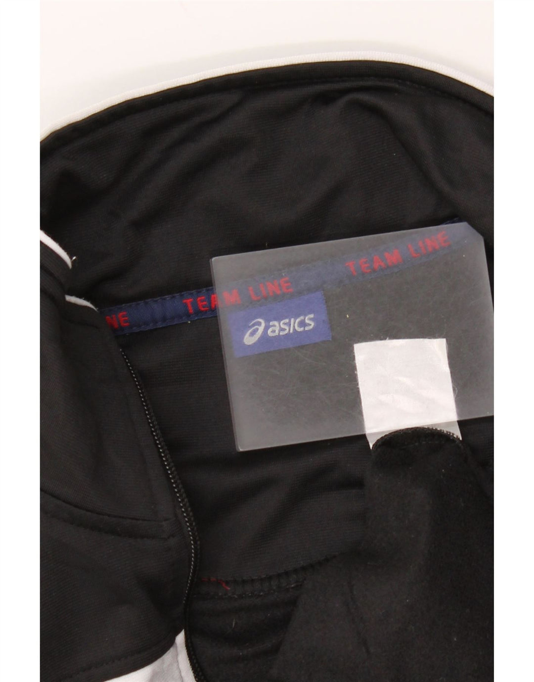 Ανδρική φόρμα φόρμας γραφικών Asics Top μπουφάν μεσαίου μαύρου χρώματος πολυεστέρας