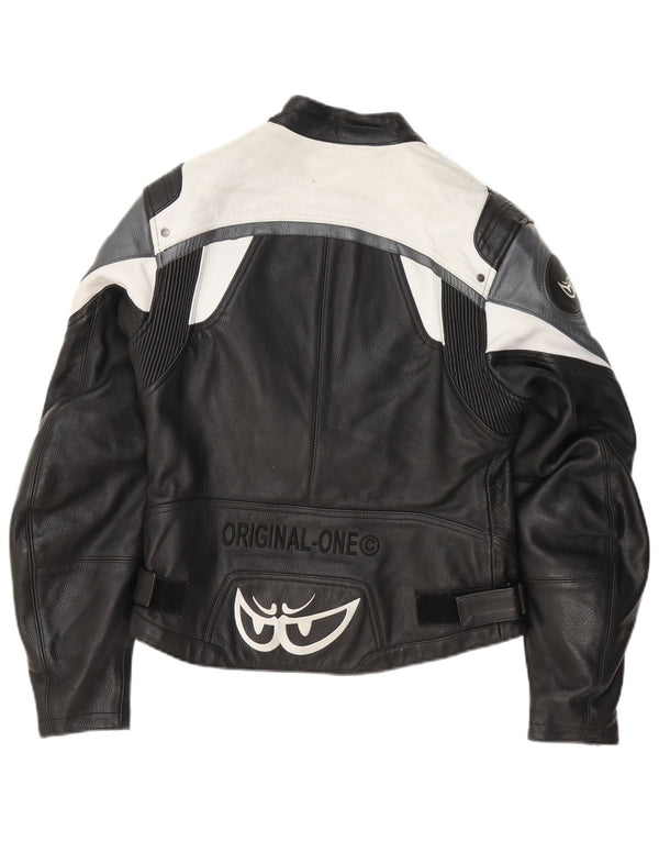 Μπουφάν Berik Mens Graphic Moto Racer UK 40 Large Black Colourblock