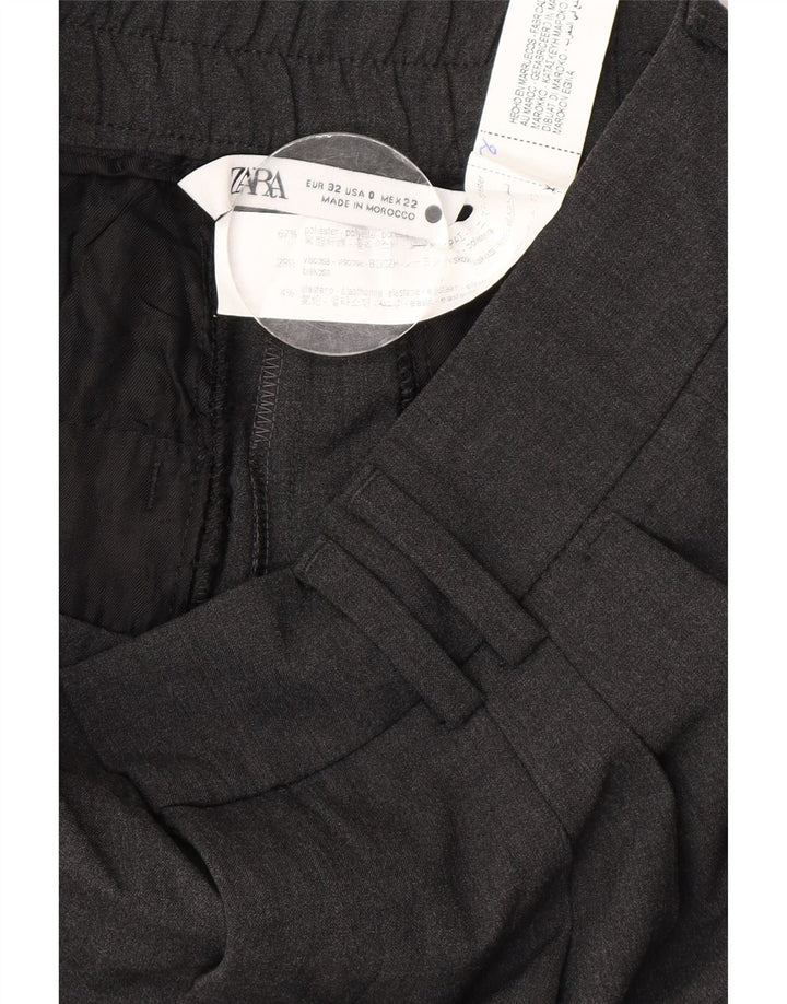 Zara γυναικείο κοστούμι παντελόνι EU 32 2XS W22 L26 Grey Polyester