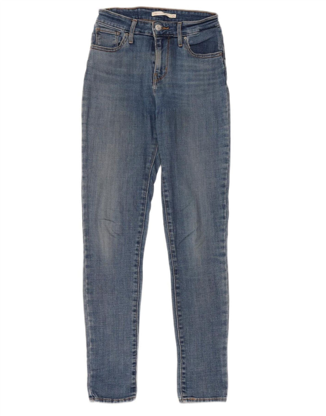 LEVI'S Γυναικείο 721 Ψηλό Skinny Jeans W25 L30 Μπλε βαμβακερό
