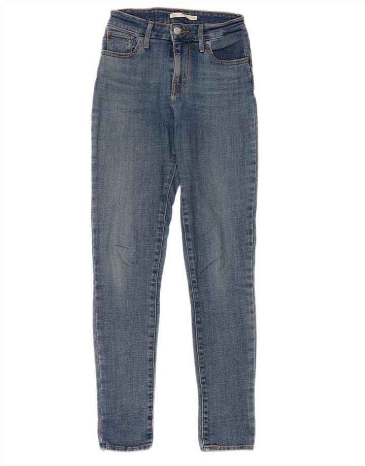 LEVI'S Γυναικείο 721 Ψηλό Skinny Jeans W25 L30 Μπλε βαμβακερό
