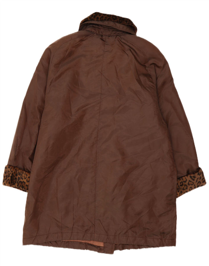 Luisa Spagnoli Γυναικείο Oversized Πανωφόρι UK 14 Medium Brown Animal Print