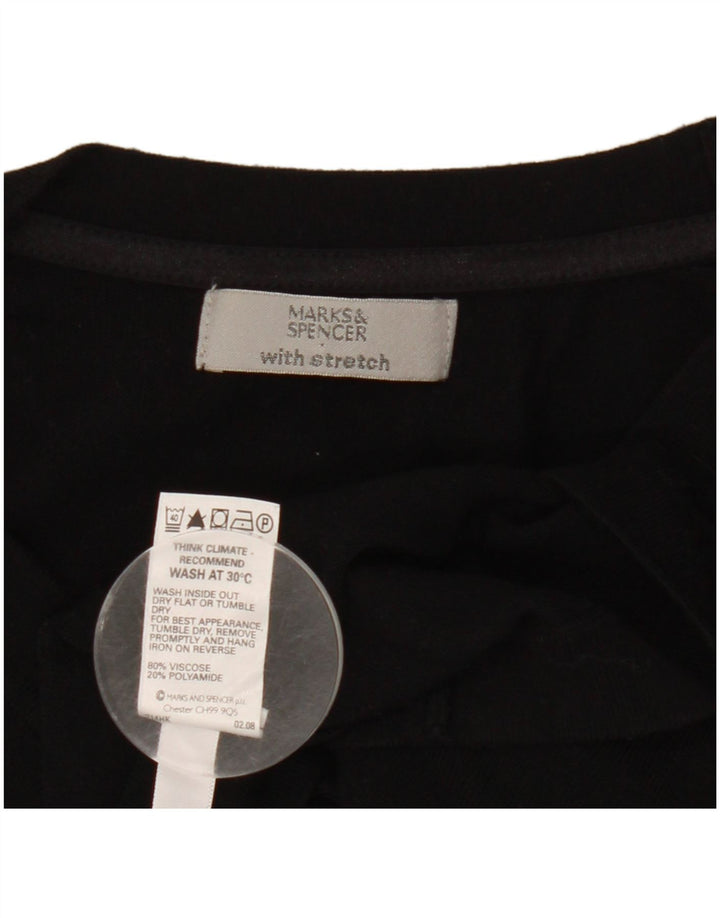 Marks & Spencer Γυναικείο Bolero Top UK 14 Medium Black Viscose