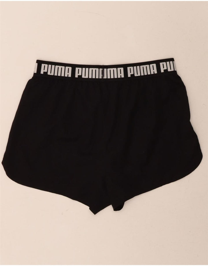PUMA Womens Graphic Sport Shorts UK 18 XL Black Polyester Vintage Puma and Second-Hand Puma from Messina Hembry 