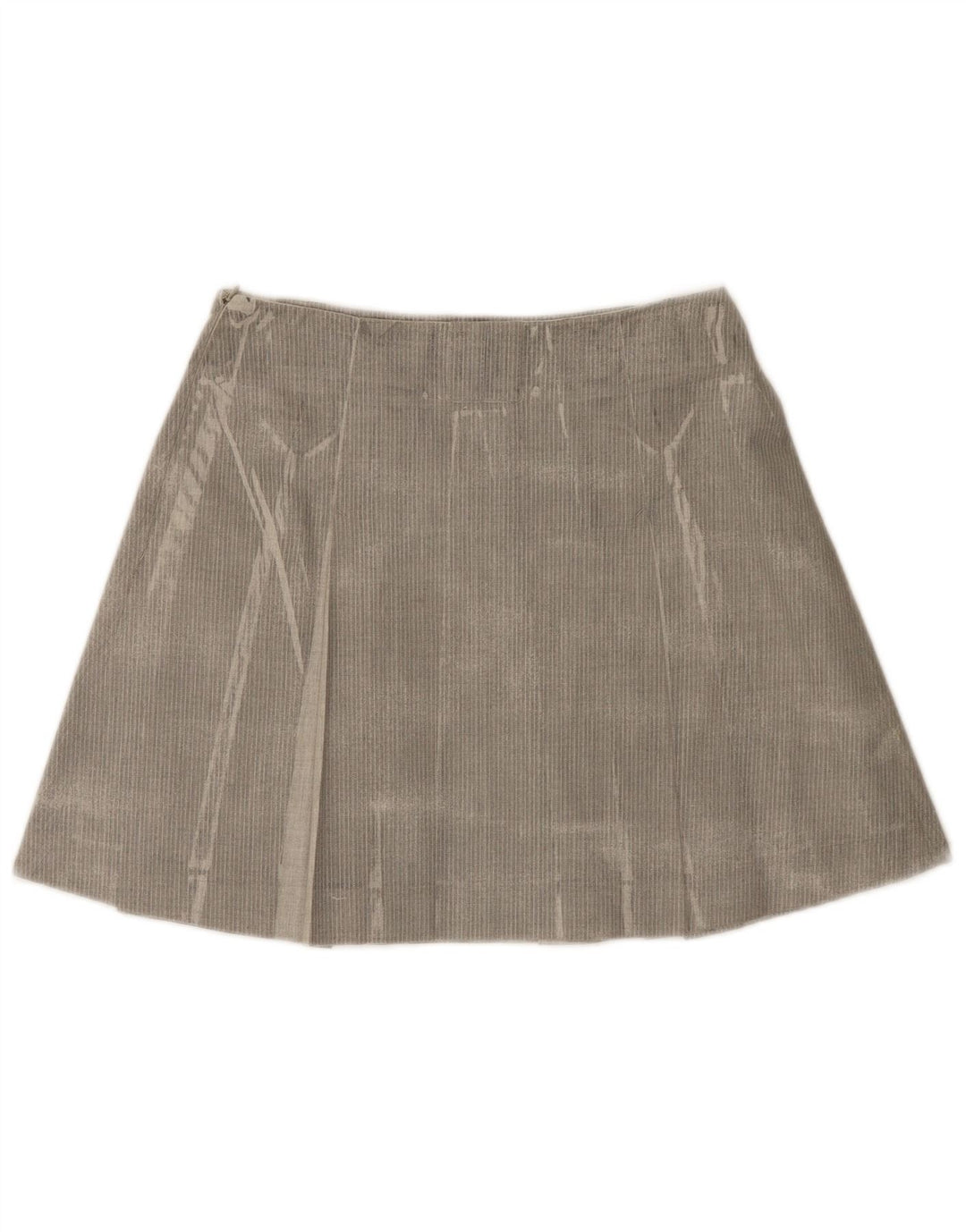Trussardi Γυναικεία Μίνι Φούστα Πλισέ IT 42 Medium W28 Γκρι ψαροκόκαλο