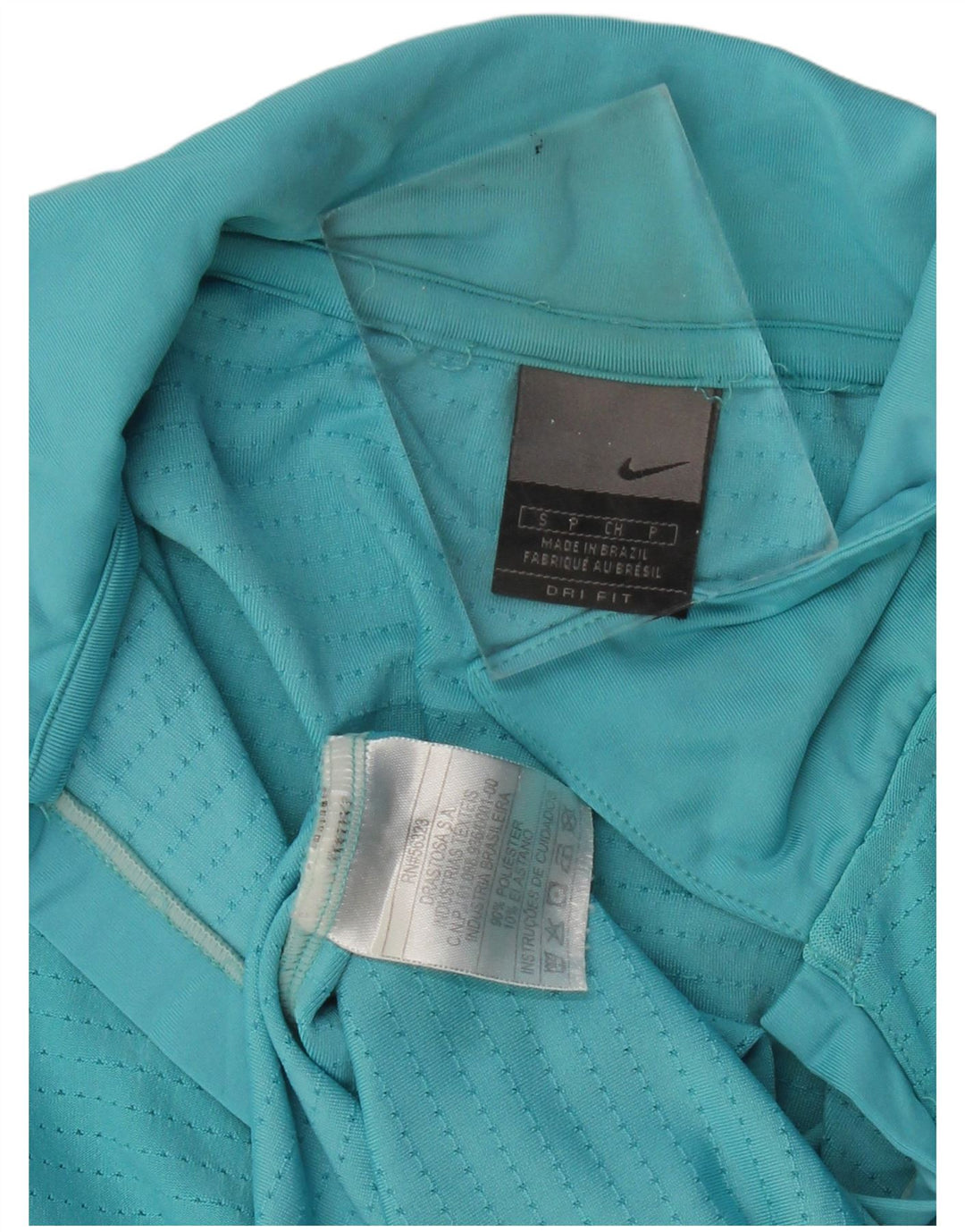 Γυναικείο μπλουζάκι πόλο Nike Dri Fit UK 10 Small Turquoise Polyester