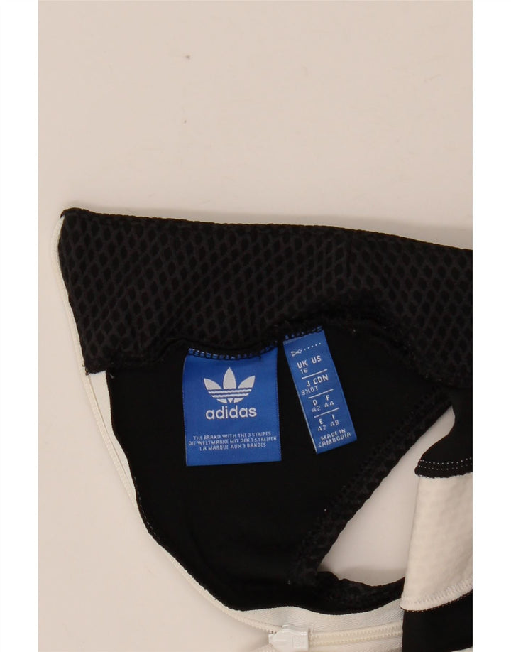 Γυναικείο φόρεμα ADIDAS Graphic Bodycon UK 16 Large White Colourblock