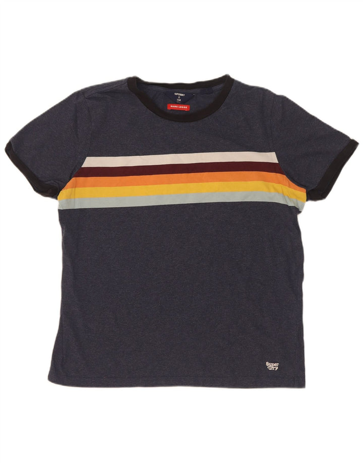 Ανδρικό T-Shirt Superdry Top Medium Navy Blue Colourblock
