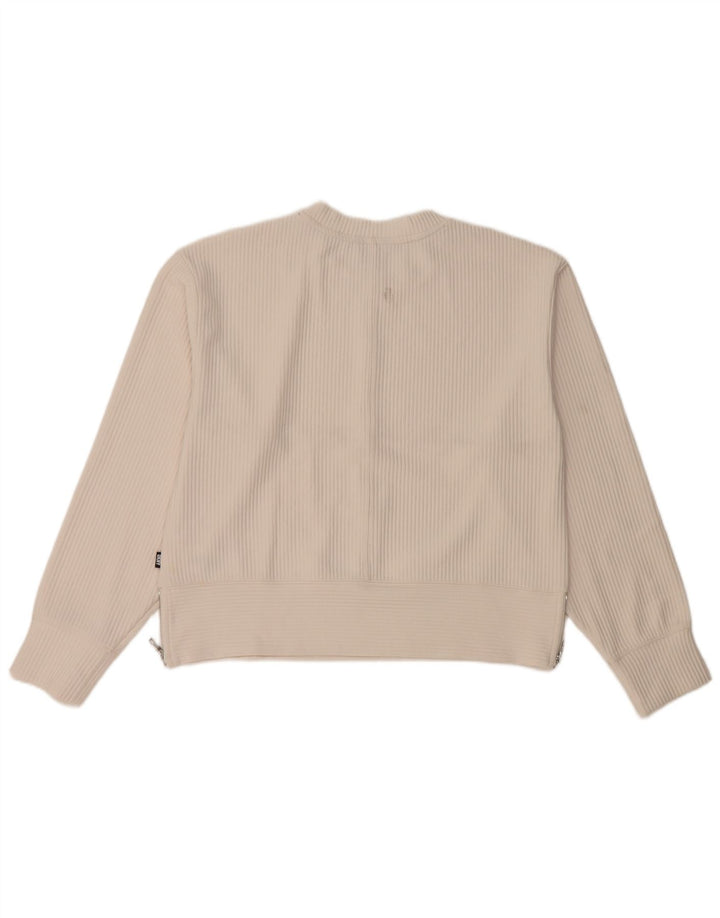 Γυναικεία φούτερ Dkny Jumper UK 14 Medium Off White Polyester