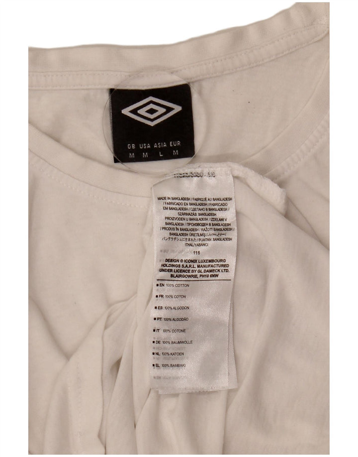Ανδρικό T-Shirt Umbro Τοπ μεσαίο λευκό βαμβακερό