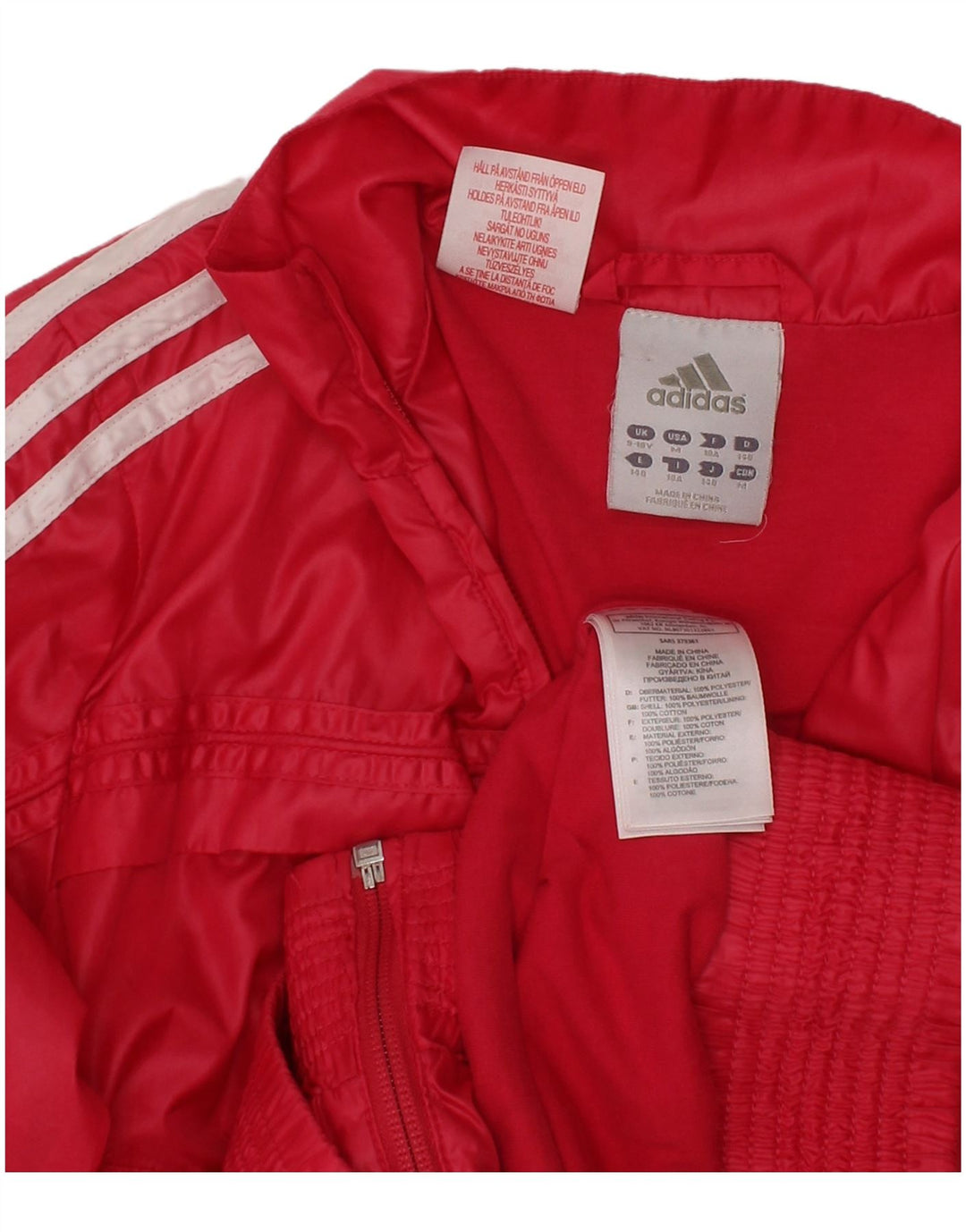 Κοριτσίστικη φόρμα ADIDAS Three Stripes Top Jacket 9-10 Years Pink Polyester
