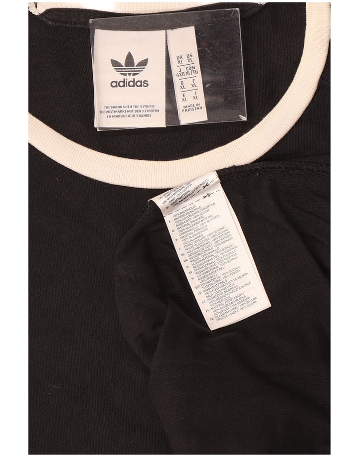 Ανδρικό T-Shirt Adidas Top XL Μαύρο βαμβακερό