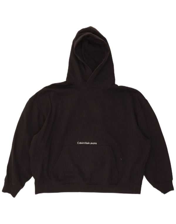 Calvin Klein Jeans Ανδρικό Hoodie Jumper 3XL Μαύρο βαμβακερό