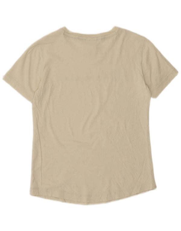 Champion Womens Graphic T-Shirt Top 10 Small Off White