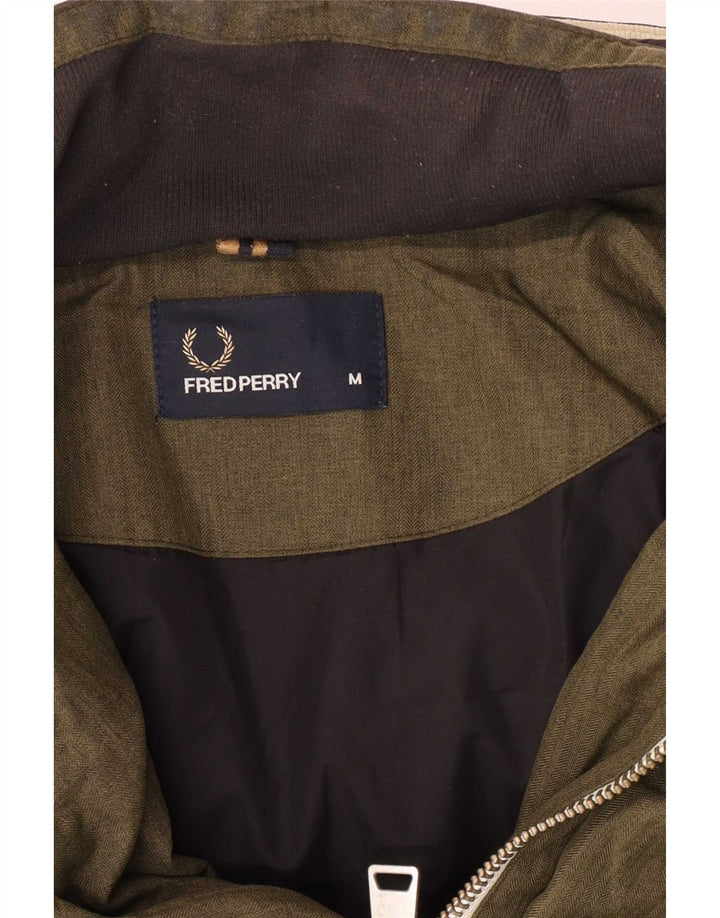 Fred Perry Ανδρικό μπουφάν με κουκούλα UK 38 Medium Khaki