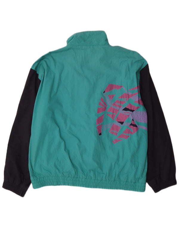 Ανδρική φόρμα VINTAGE Top Jacket XL Turquoise Colourblock Polyester