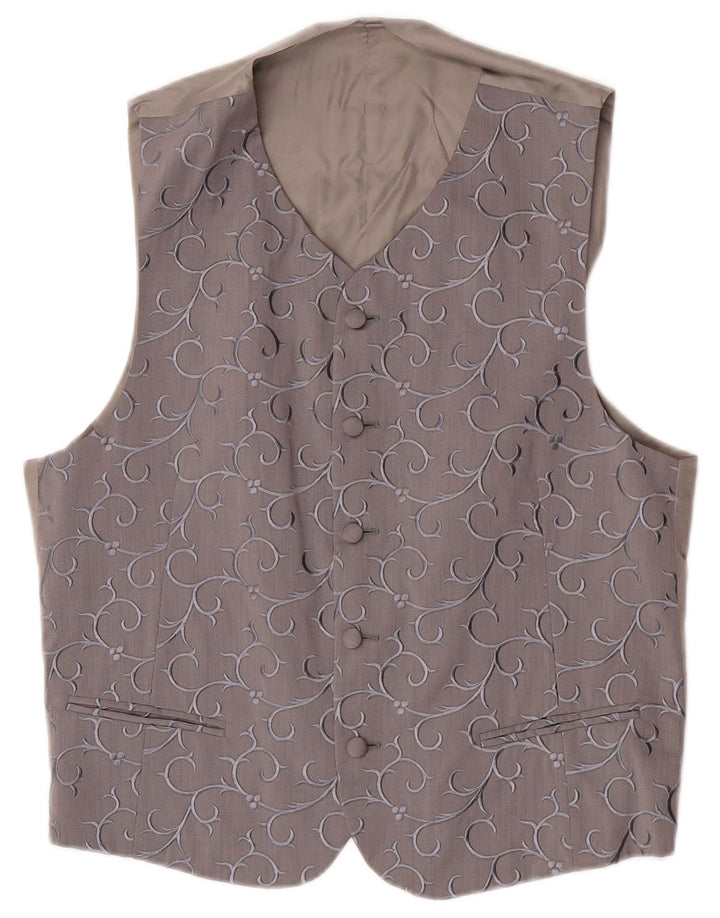Vintage ανδρικό γιλέκο Medium Grey Paisley
