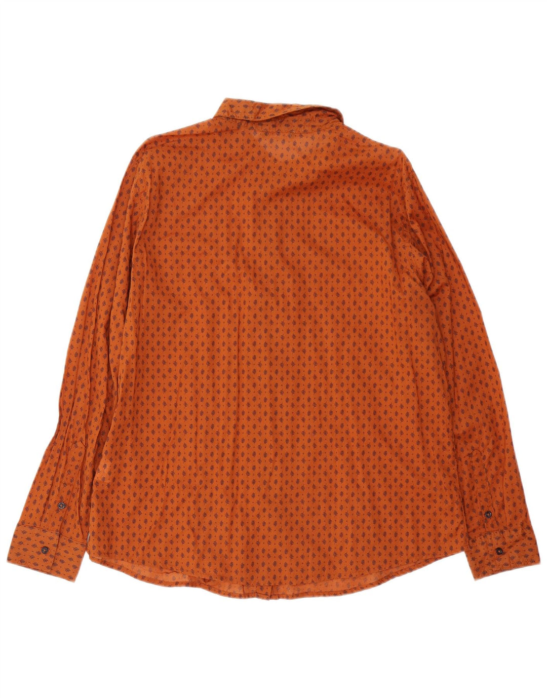 BENETTON Γυναικείο Πουκάμισο UK 18 XL Καφέ φλοράλ βαμβακερό