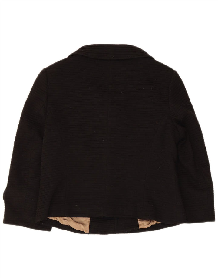 Marks & Spencer Γυναικείο Μπουφάν Blazer με 3/4 μανίκια UK 12 Medium Black