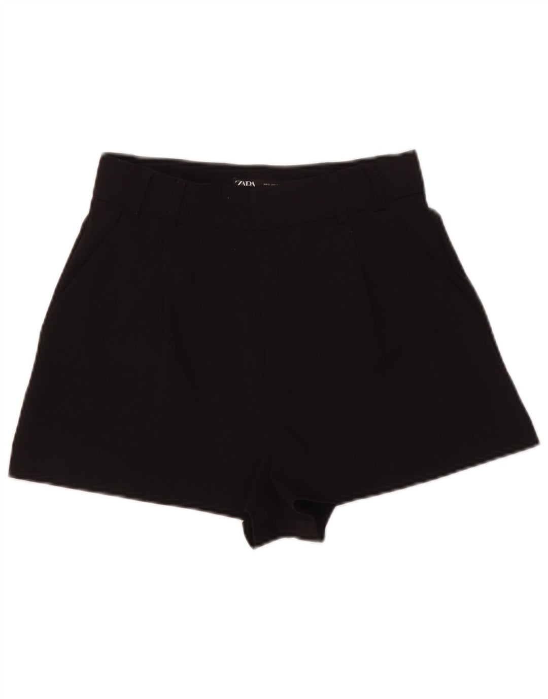 Zara Γυναικείο Ψηλόμεσο Hot Παντελόνι Small W26 Μαύρο Πολυεστέρα