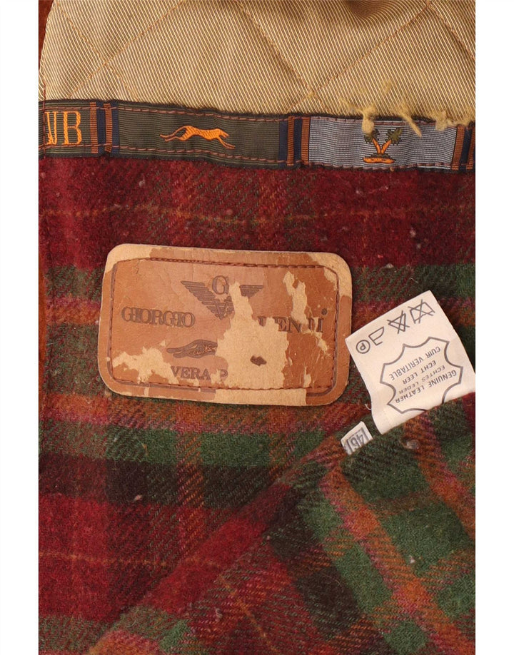 Vintage γυναικείο υπερμεγέθη σουέντ μπουφάν Parka IT 46 μεγάλο καφέ