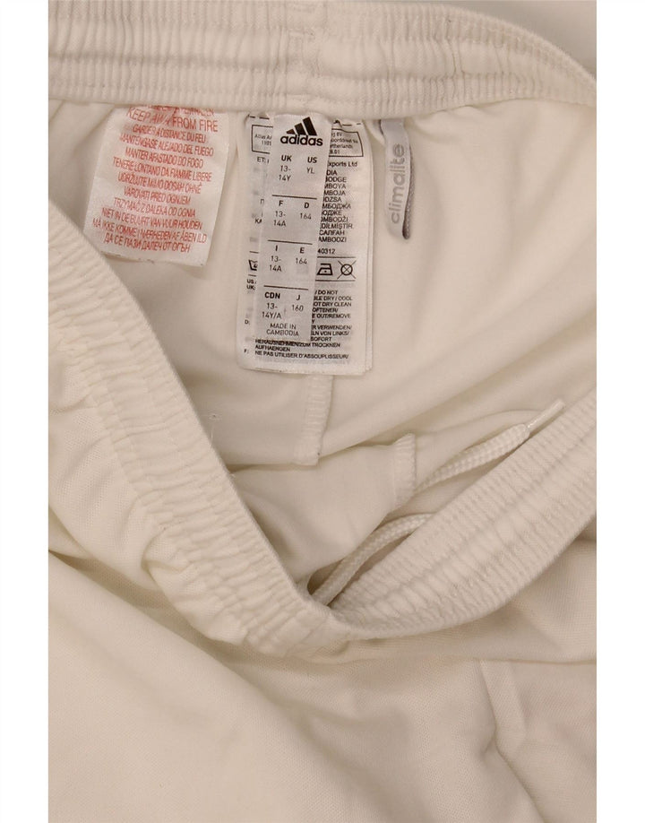 Σορτς Adidas Boys Climalite Sport 13-14 ετών Λευκός Πολυεστέρας
